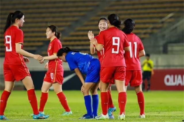 中国U20女足轻松战胜老挝U20女足，晋级U20女足亚洲杯预选图1